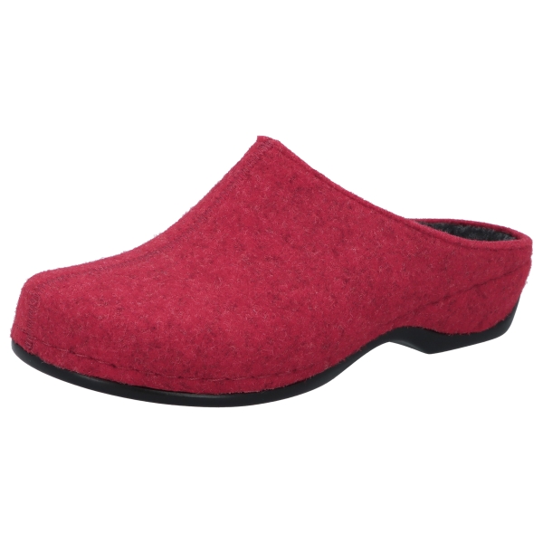 Florina Clogs rot Filz Weite H Melbourne - Berkemann