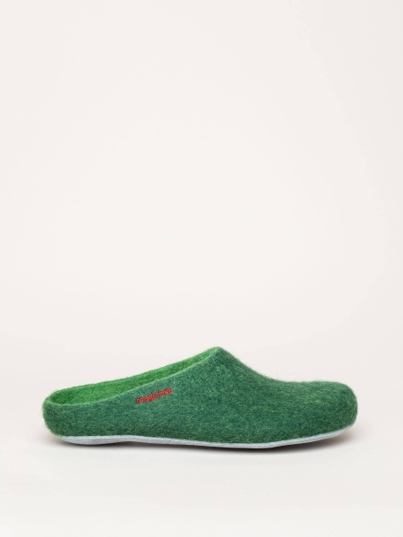 AP-701 Clogs Filzpantoffeln dark green Mittel - magicfelt