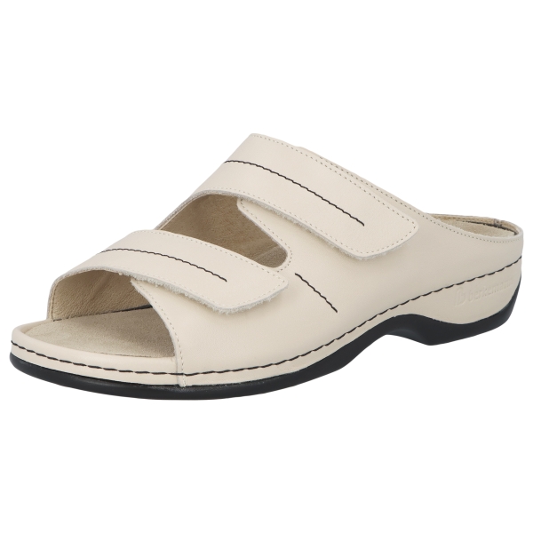 Daria Sandalen Slipper creme Weichbettung Wechselfußbett Mittel - Berkemann