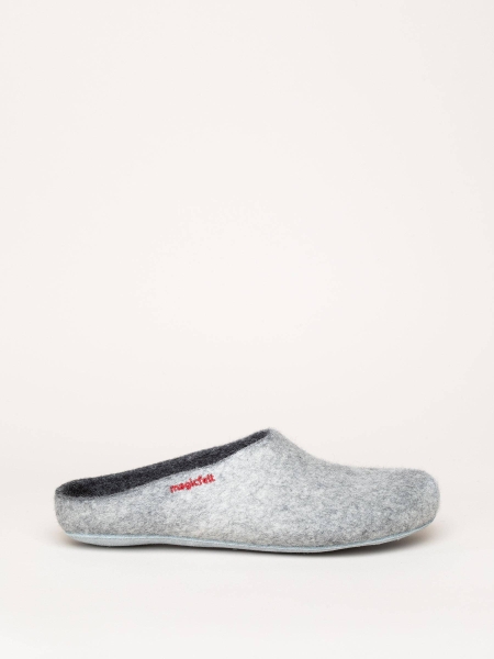 AP-701 Clogs Filzpantoffeln light grey Mittel - magicfelt